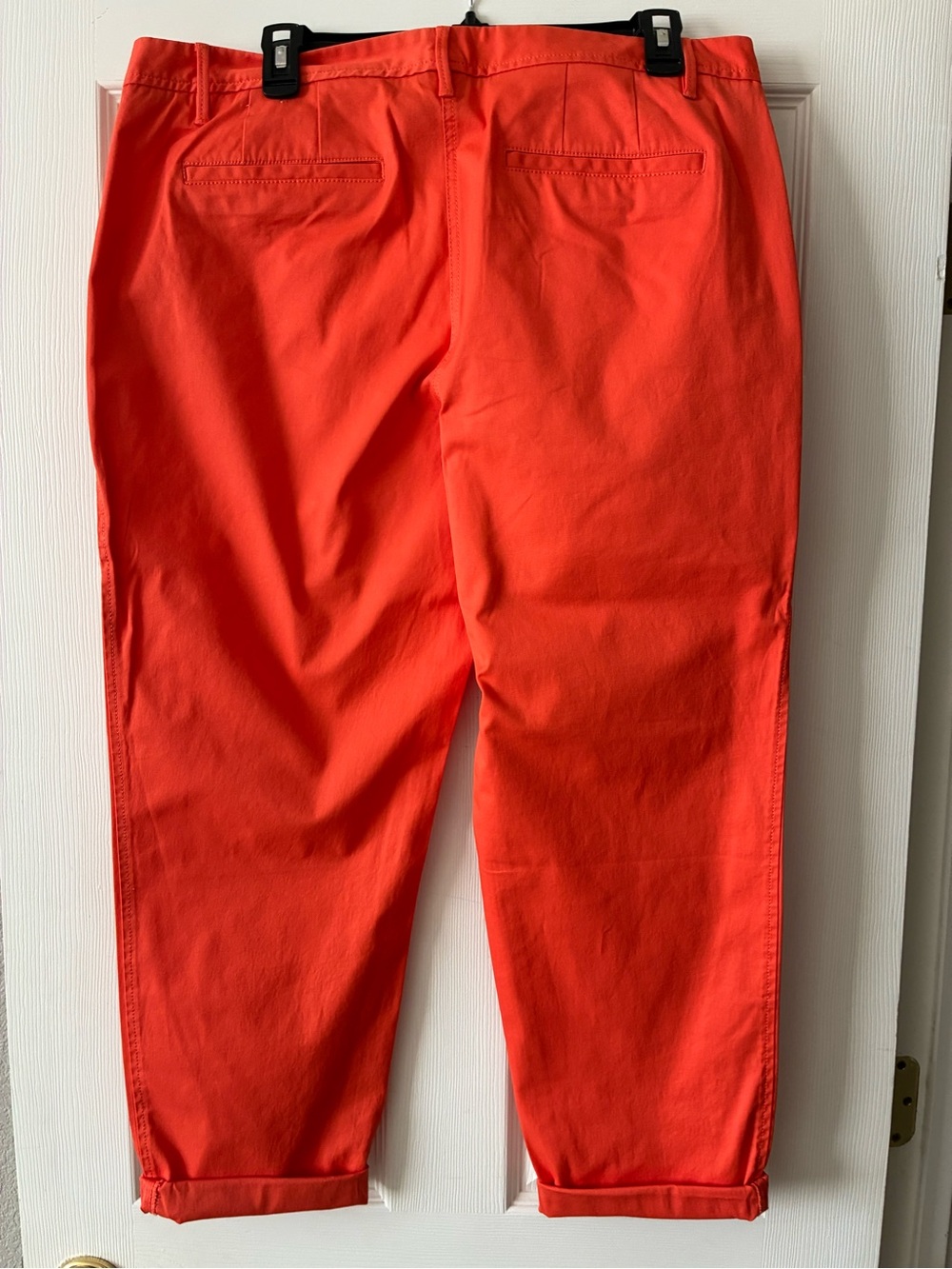 Talbots Cropped Capris in Bright Orange - Picture 4 of 4